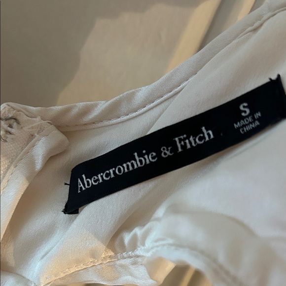 White Abercrombie midi cutout dress - Picture 2 of 5